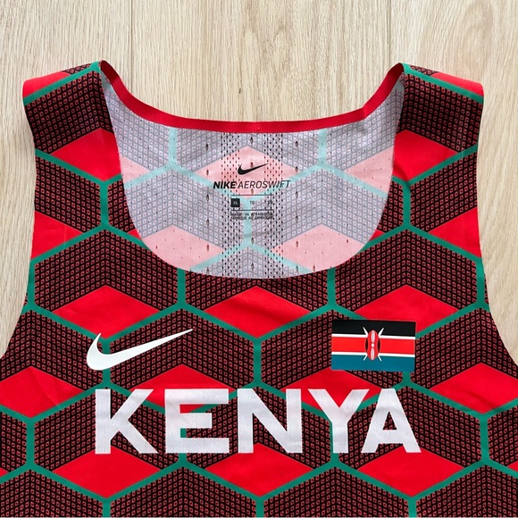 Nike AeroSwift Running Singlet Team Kenya Dri Fit - Picture 3 of 6